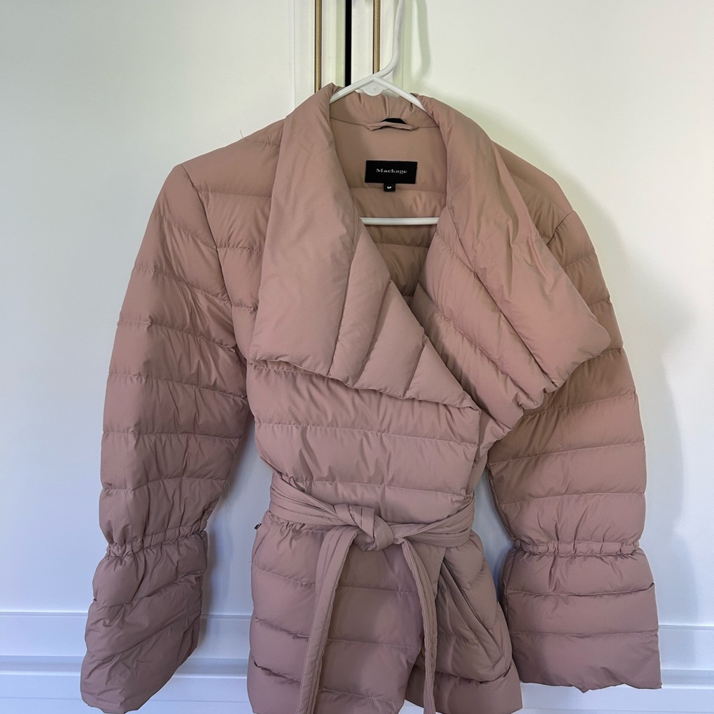 Mackage Light Pink Puffer Coat